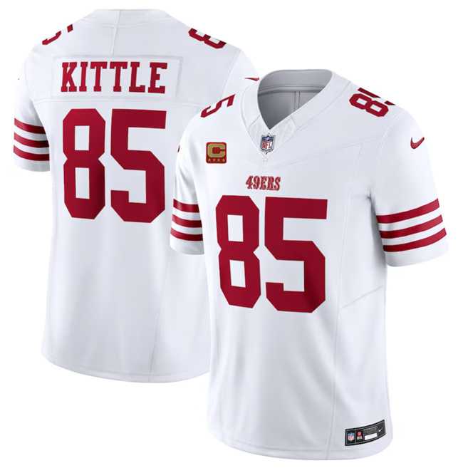 Men & Women & Youth San Francisco 49ers #85 George Kittle White 2023 F.U.S.E. With 1-Star C Patch Vapor Untouchable Limited Jersey->san francisco 49ers->NFL Jersey